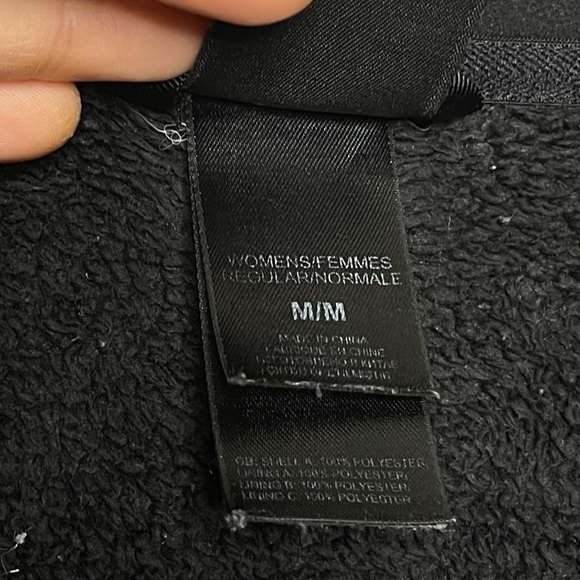 The North Face Black Fuzzy Jacket Full Zip - Picture 5 of 7